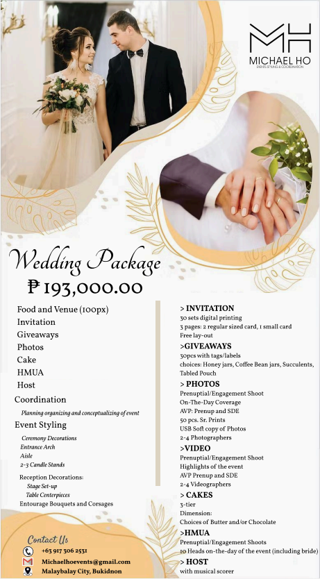 Wedding Package 1