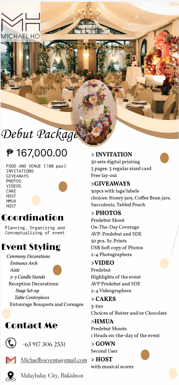 Debut Package banner